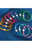 Bali Freshwater Pearl Silicone Bracelet (Asstd Colors)