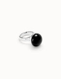 Ring with Black Murano Glass (gold or silver)