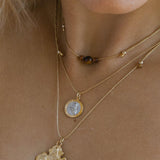 Gemstone Trio Silk Slider Necklaces