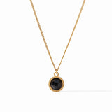 Fleur-de-Lis Solitaire Necklace, gold