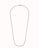 Longbeads Chain, silver or gold