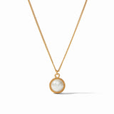 Fleur-de-Lis Solitaire Necklace, gold