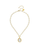 Caroline Paperclip Necklace, white