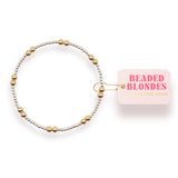 Two Tone Leah Bracelet, 6.75" (2 Options)