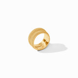 Beaded Eternity Duet Ring - Cabochon, gold