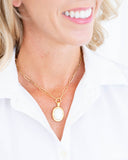 Caroline Paperclip Necklace, white