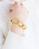 Textured Double Link Chain Bracelet