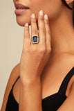 Unexpected ring, blue/silver