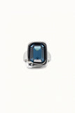 Unexpected ring, blue/silver