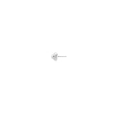 Ego earrings, pearl, silver