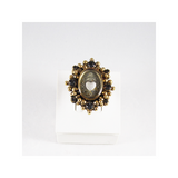 Sacred Heart Oval Ring (Gold, Silver Night) (28400)