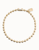 Snowflake necklace, gold