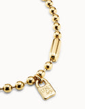 Snowflake necklace, gold