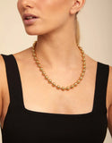 Snowflake necklace, gold