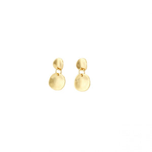 Scales earrings, gold