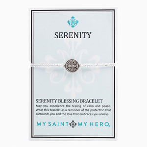 Serenity Blessing Bracelet, Metallic Silver / Silver