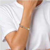 Shackled bracelet, silver