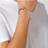 Shackled bracelet, silver