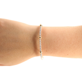 Two Tone Olive Bracelet (6.75")