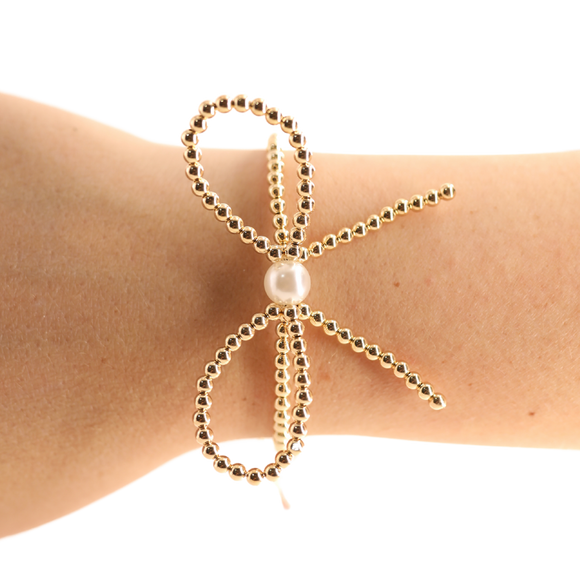 Bow Bracelet, gold