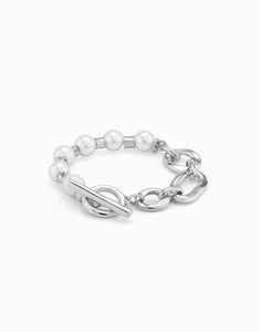 Pearl & Match bracelet, silver