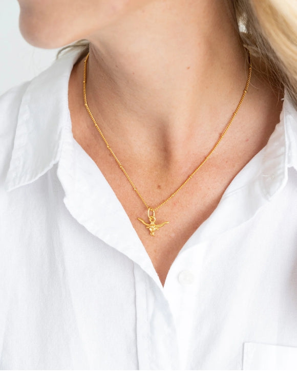 Longhorn Dainty Necklace