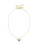 Longhorn Pearl Alys Necklace, white