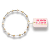 June Fluted Bracelet (silver with gold)