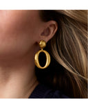 Solara Orbit Statement Earrings, gold