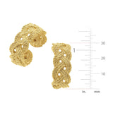 Braided Hoops, gold
