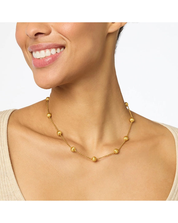 Cirque Delicate Station Necklace, gold