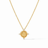 Bee Cameo Solitaire Necklace, Cubic Zirconia