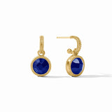 Fleur-de-Lis Hoop & Charm Earrings