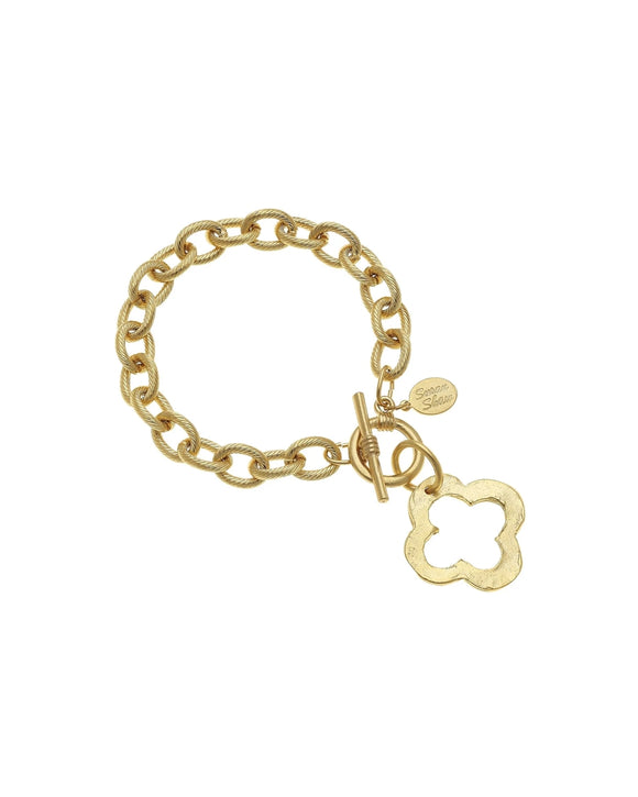 Open Clover Chain Bracelet