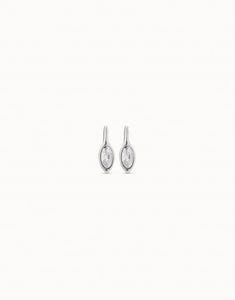 Spring earrings, silver