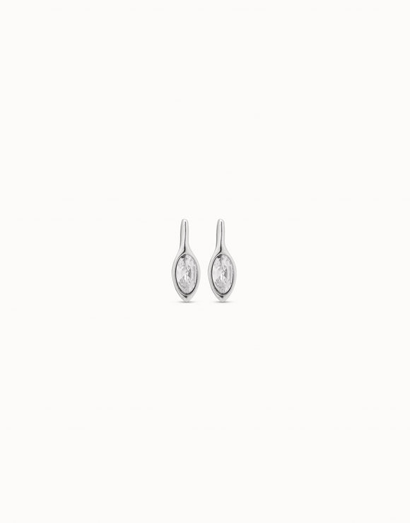 Spring earrings, silver