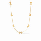 Butterfly Delicate Station Necklace, gold