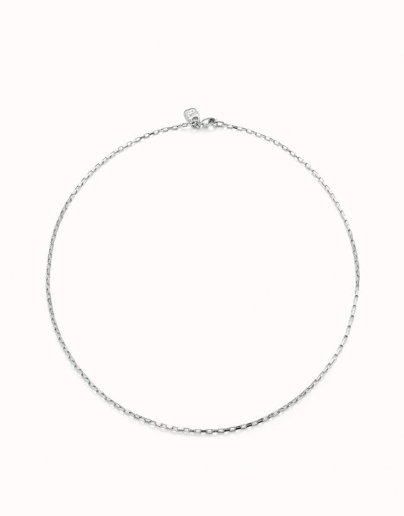 Short link chain charm necklace (silver)