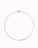 Short link chain charm necklace (silver)