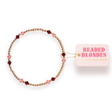 Charlotte Bracelet in Blush and Burgundy
