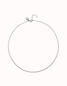 Link chain charm necklace (silver)