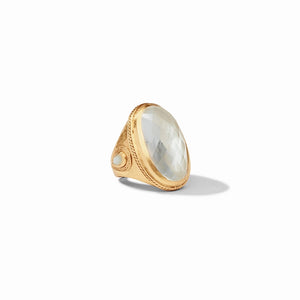 Cannes Statement Ring, Iridescent Clear Crystal