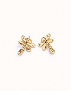 Dragonfly earrings (silver or gold)