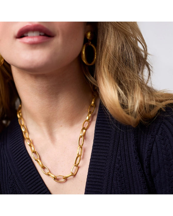 Solara Link Necklace, gold