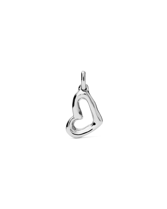 Big heart-shaped Charm (silver)