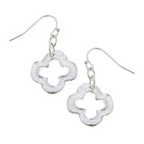 Dainty Open Clover Earrings (gold or silver)