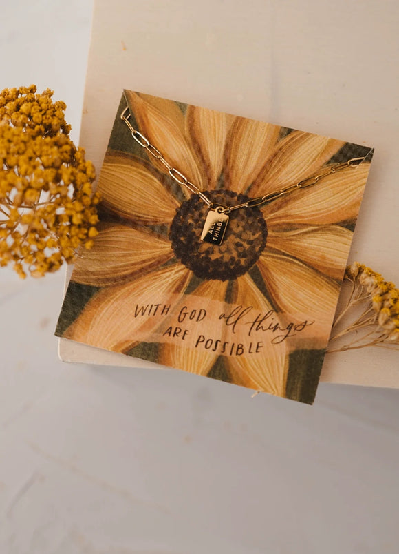 All Things - Tag Necklace