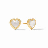 Heart Stud earrings, gold
