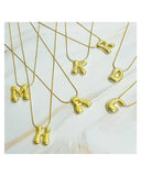 Balloon Letter Initial Necklace