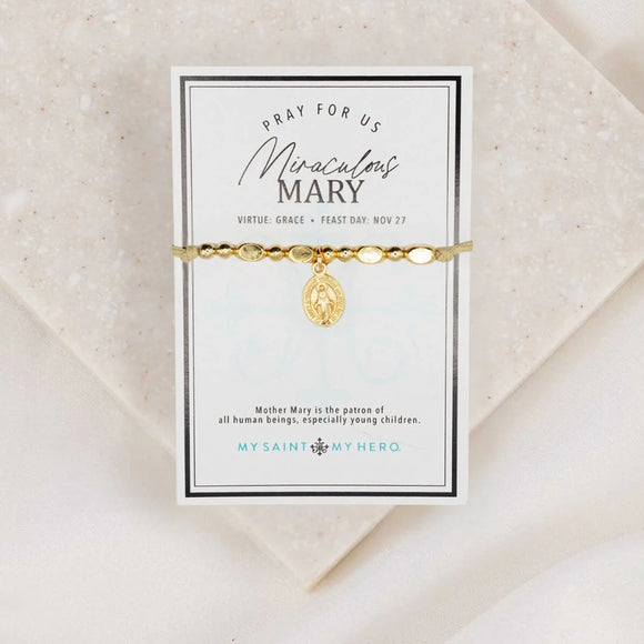 The Little Saints - Miraculous Mary  (gold or silver)